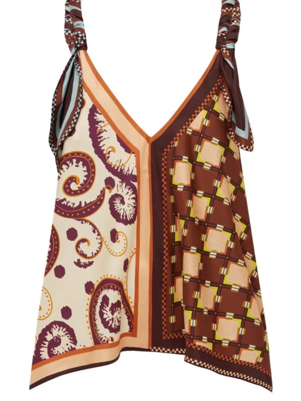 ALEMAIS Wilson Silk Scarf Top